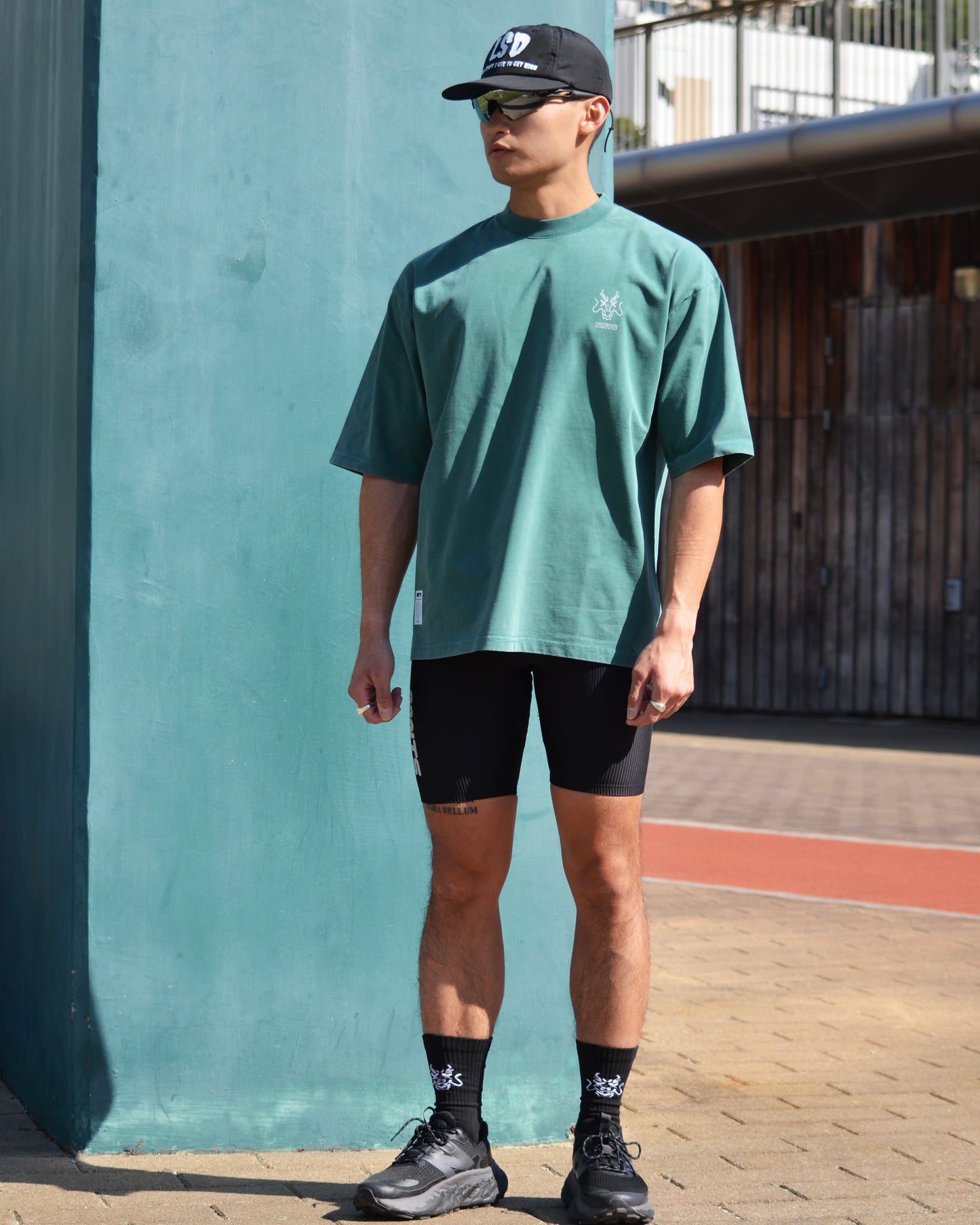 MNTS CLUB TEE/ WASHED GREEN