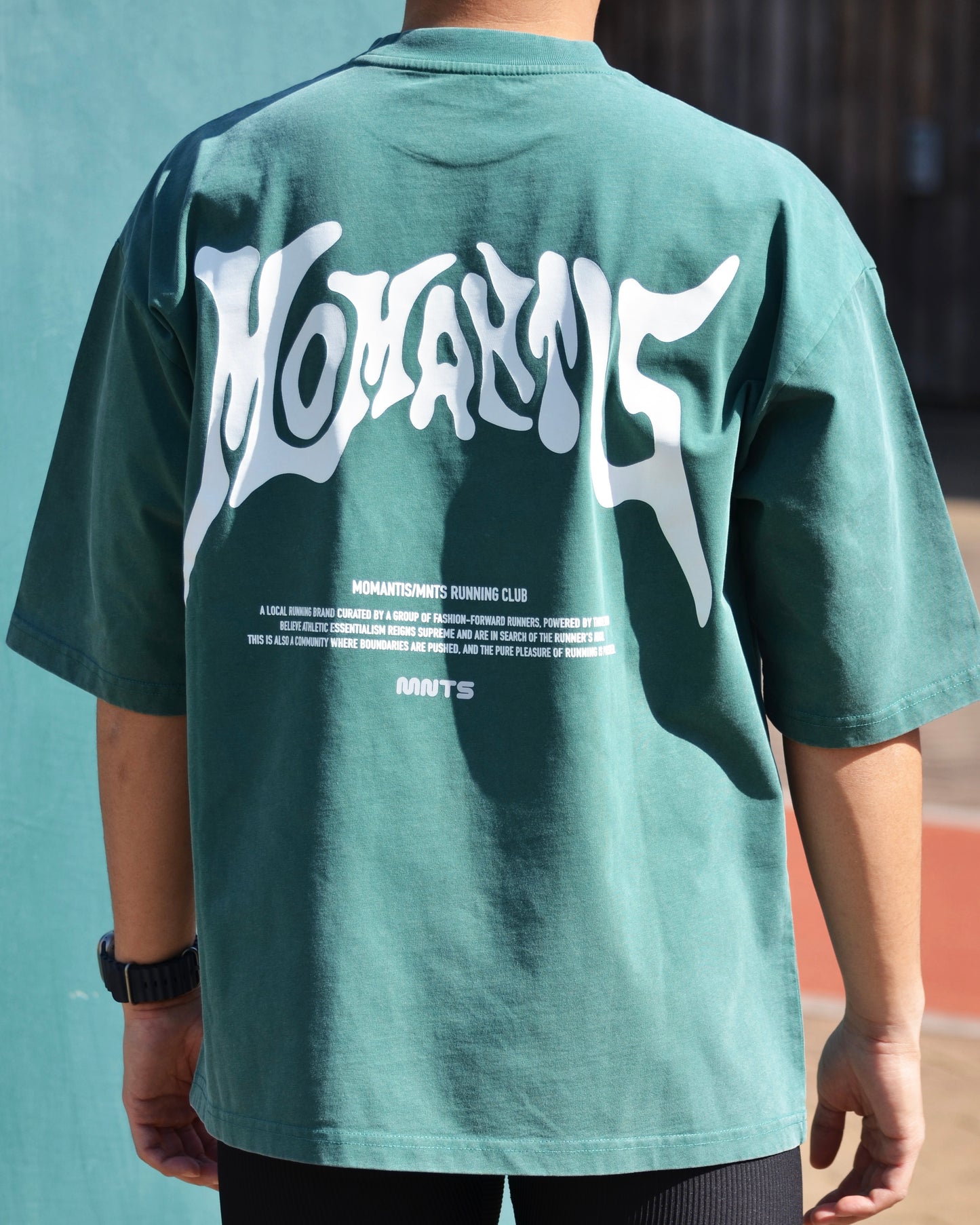 MNTS LOGO TEE/ WASHED GREEN