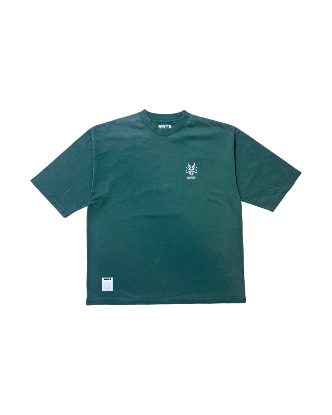 MNTS LOGO TEE/ WASHED GREEN