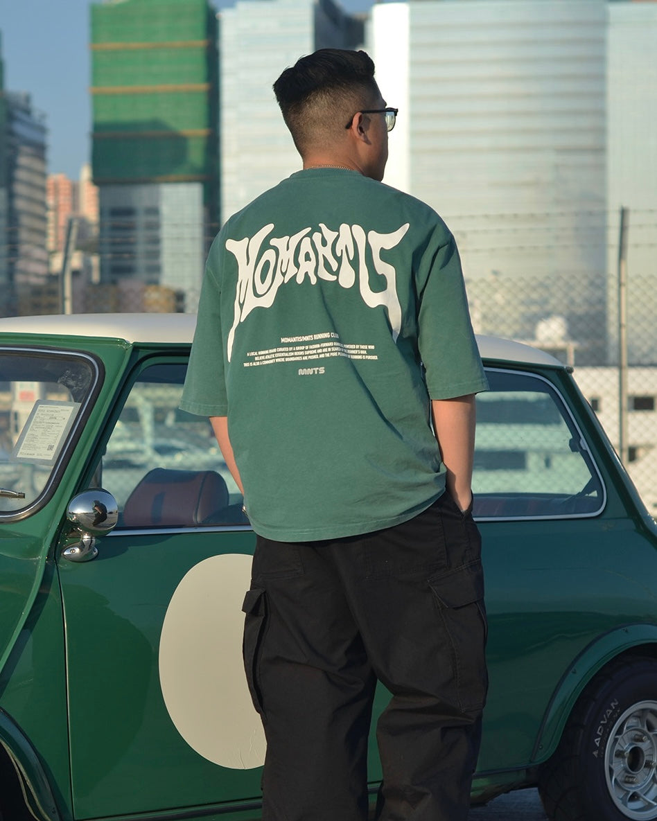 MNTS LOGO TEE/ WASHED GREEN
