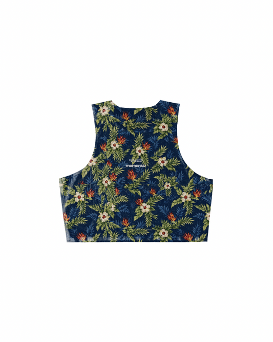 FLORAL CROP SINGLET