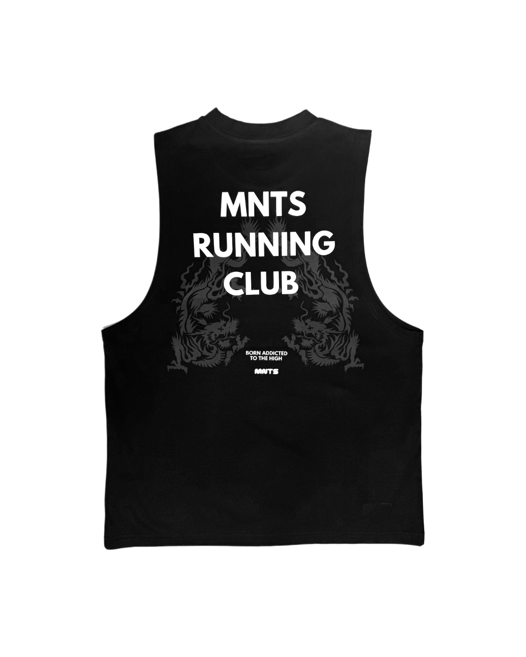 MNTS RUNNING CLUB CUTOFF TANK/ BLK