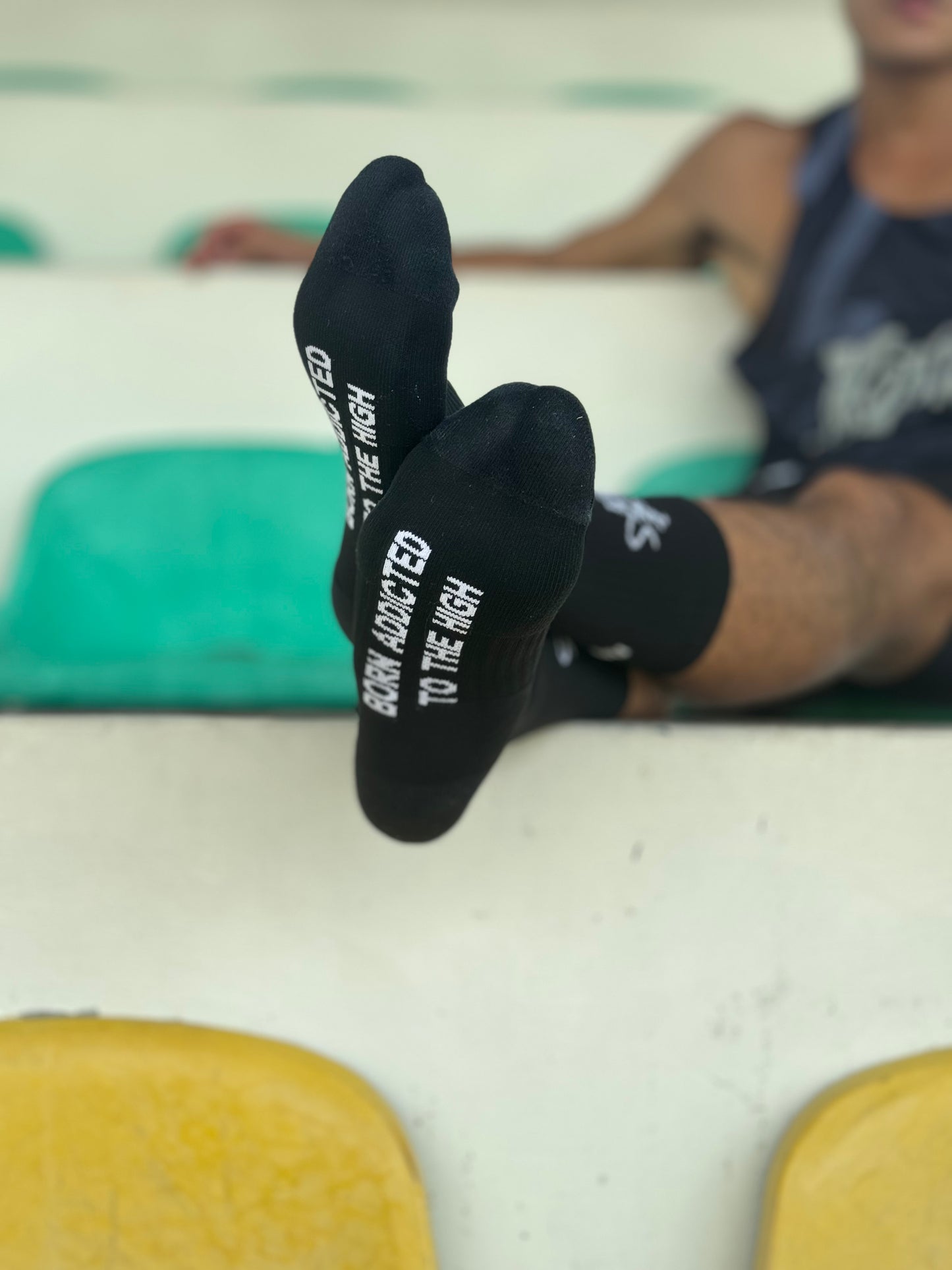 MNTS CREW SOCKS/ BLACK