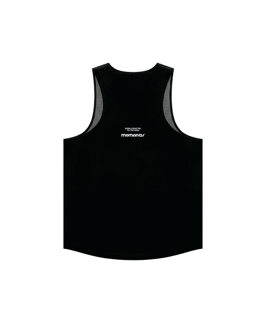 BLACK RUNNING SINGLET