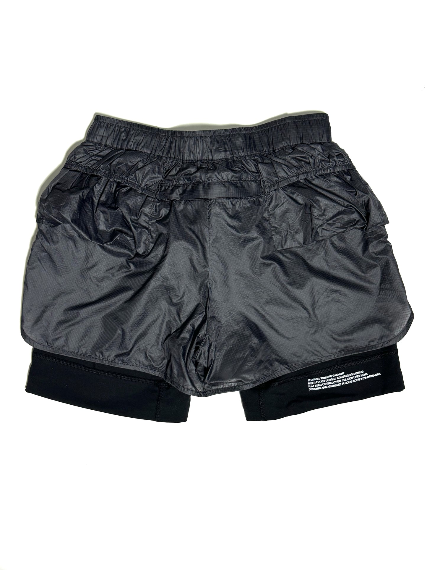 MNTS 7-POCKET RUNNING SHORTS/ BLACK