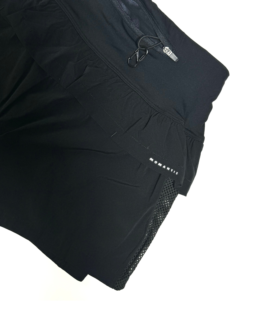 MNTS WMNS 2 IN 1 RUNNING SHORTS/ BLACK