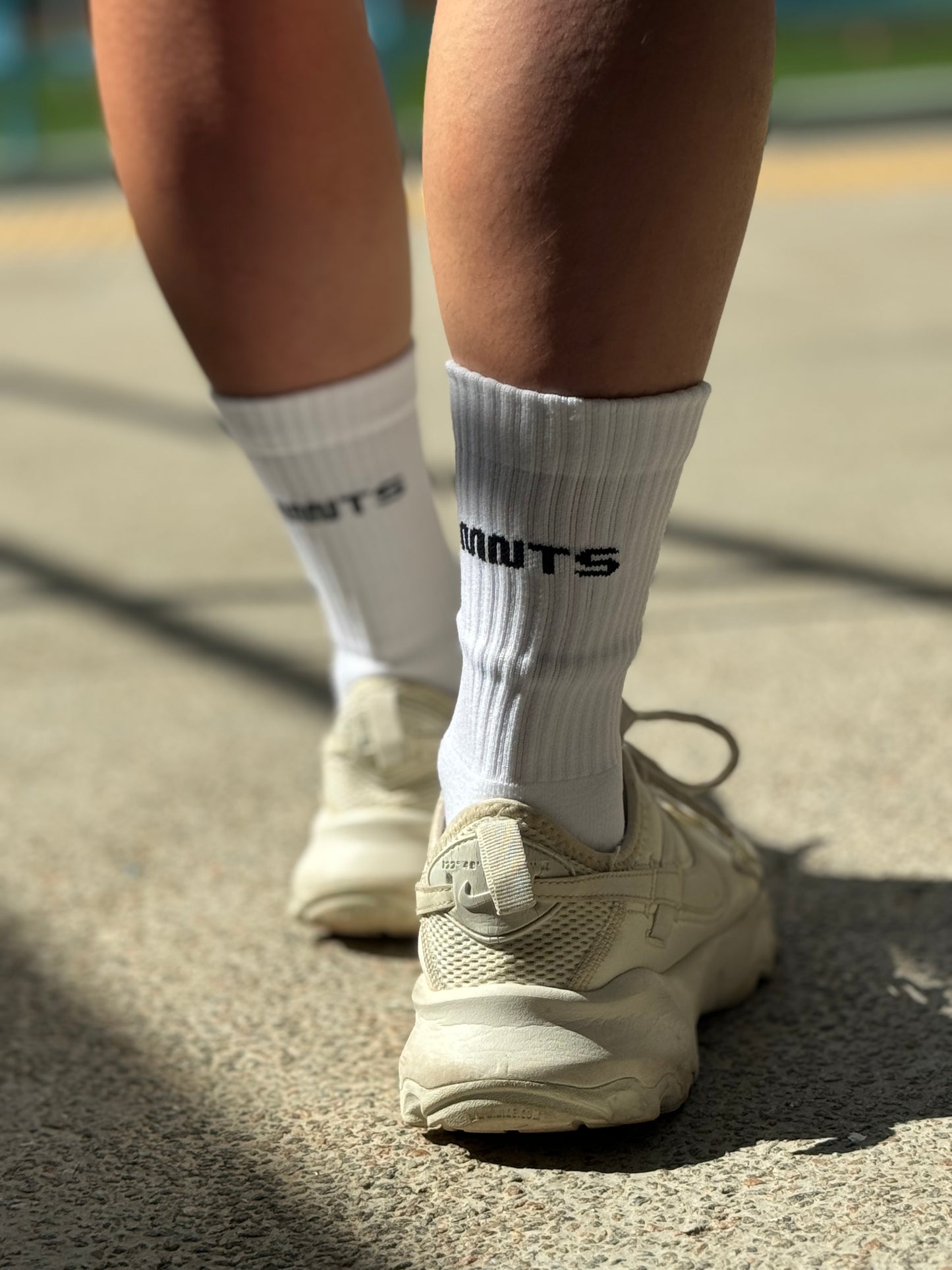 MNTS CREW SOCKS/ WHITE