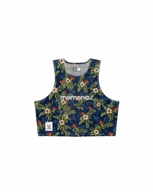 FLORAL CROP SINGLET