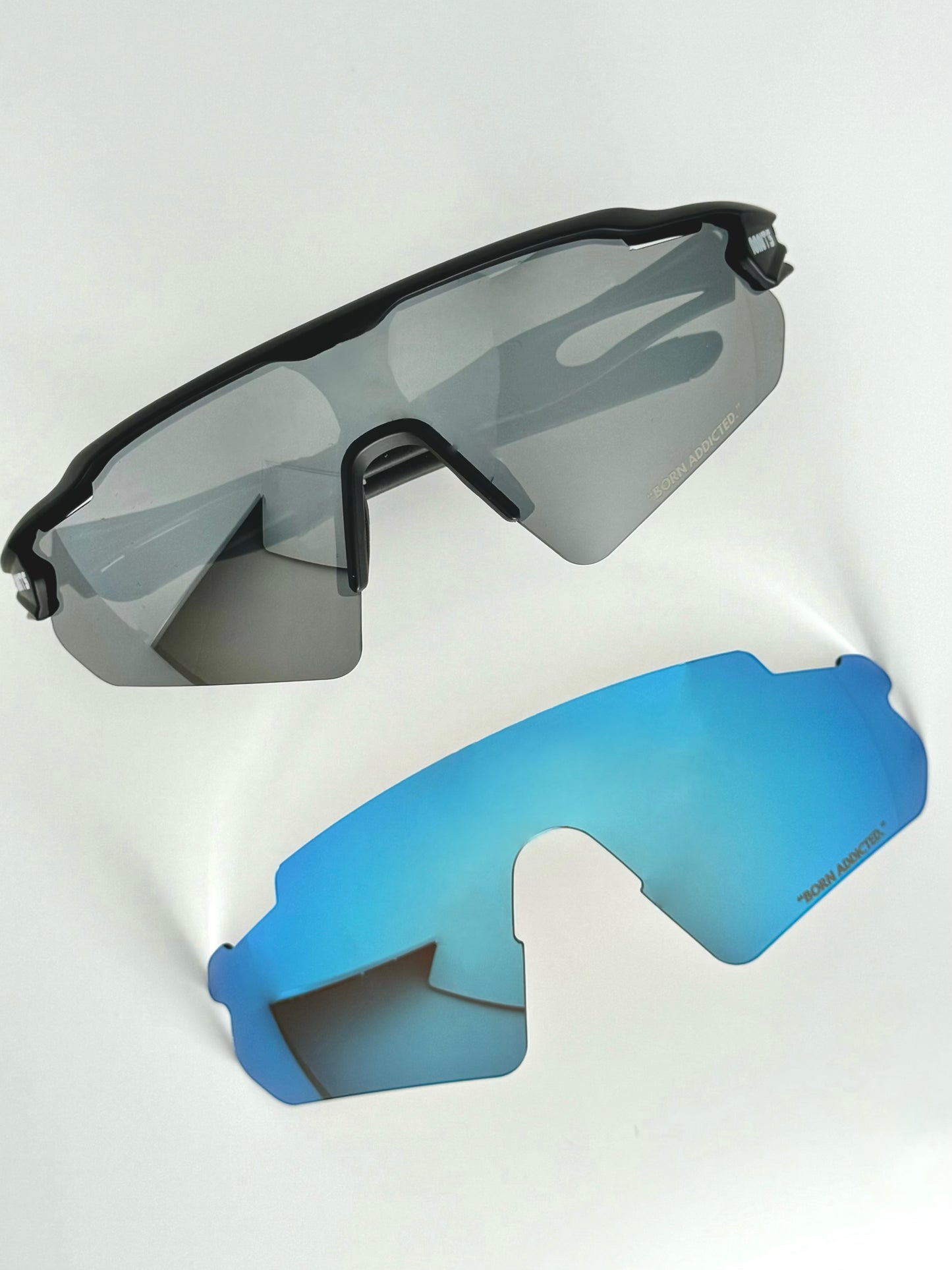 MNTS Performance Shades/ Black Mirror & Icy Blue