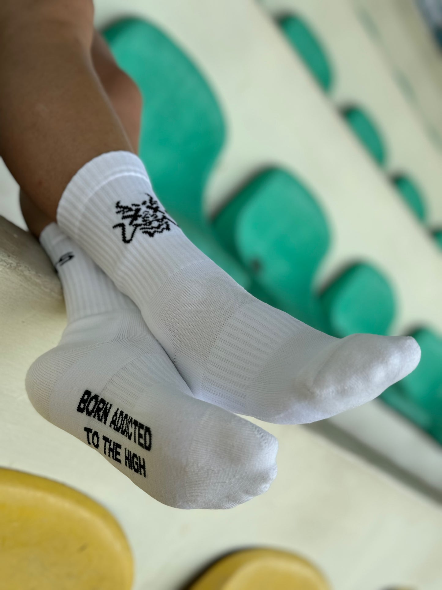 MNTS CREW SOCKS/ WHITE