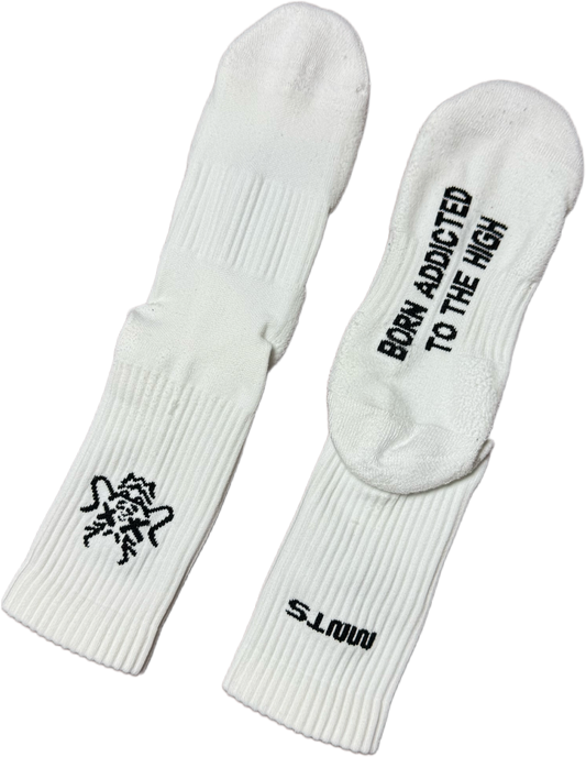 MNTS CREW SOCKS/ WHITE