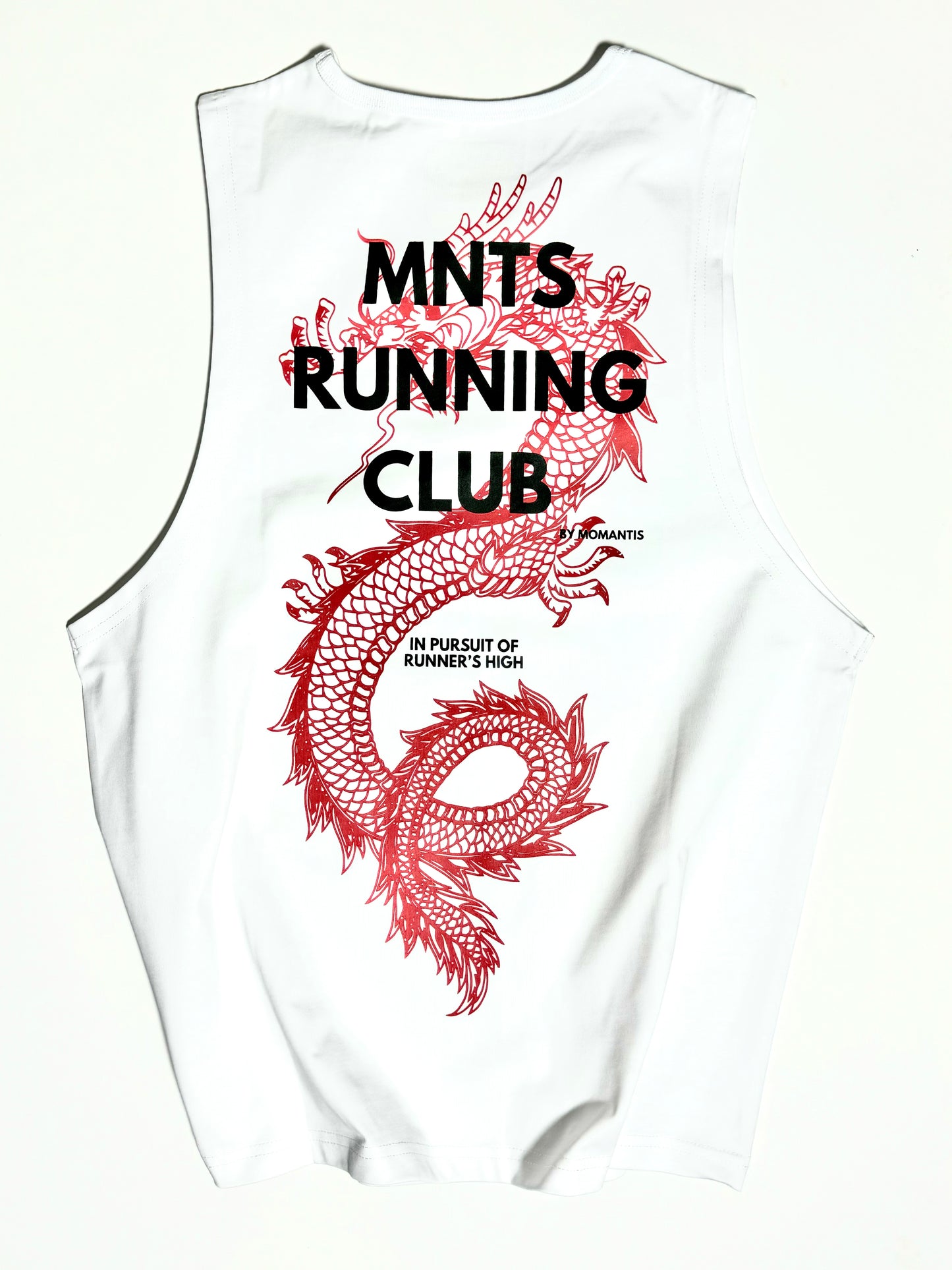 MNTS RUNNING CLUB YoD CUTOFF TANK/ WHITE