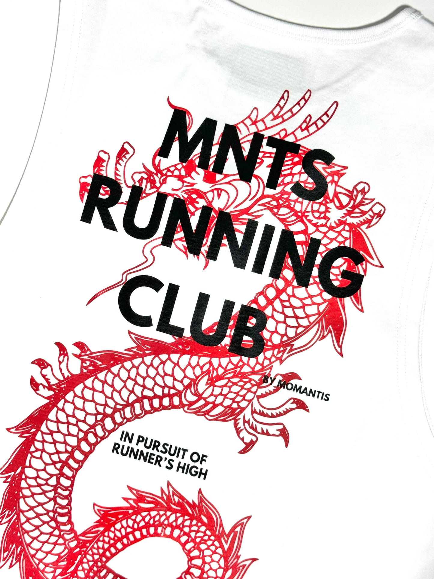 MNTS RUNNING CLUB YoD CUTOFF TANK/ WHITE